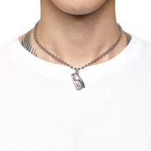 Load image into Gallery viewer, 2000s Cell Phone Necklace (Silver / Black)