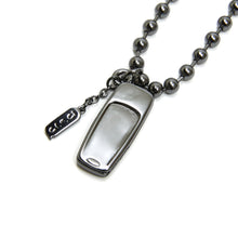 Load image into Gallery viewer, 2000s Cell Phone Necklace (Silver / Black)