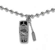 Load image into Gallery viewer, 2000s Cell Phone Necklace (Silver / Black)
