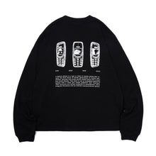 Load image into Gallery viewer, 2000s Cell Phone L/S Tee (Black / White)

