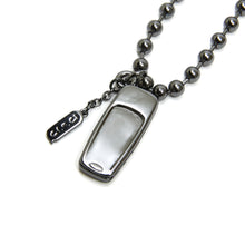 Load image into Gallery viewer, 2000s Cell Phone Necklace (Silver / Black)
