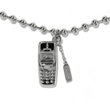 Load image into Gallery viewer, 2000s Cell Phone Necklace (Silver / Black)

