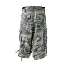 将图片加载到图库查看器，Fe3c Bondage Cargo Shorts Camo 迷彩繃帶工裝短褲
