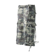 将图片加载到图库查看器，Fe3c Bondage Cargo Shorts Camo 迷彩繃帶工裝短褲
