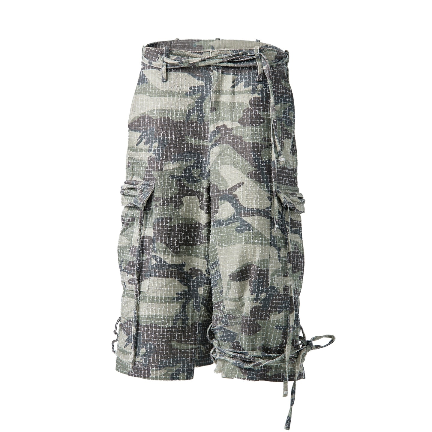 Fe3c Bondage Cargo Shorts Camo 迷彩繃帶工裝短褲